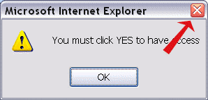 JAVA Dialog im Internet Explorer